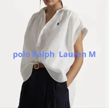 POLO 폴로 랄프로렌 린넨 프렌치 셔츠 블라우스 린넨 M