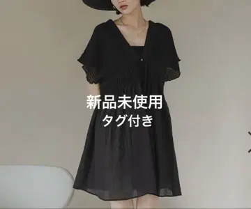 로리즈팜 셔링 튜닉 프렌치 슬리브