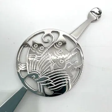컨디션 최상] 은색 금붕어 시스루 세공 헤어콤 머리 장식 실버