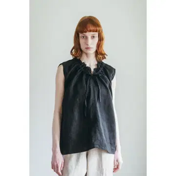 포그린워크 fog linen work 스비 슬리브리스 블라우스