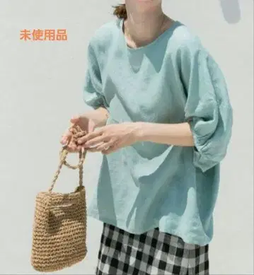 어반 리서치 도어스 린넨 벌룬 슬리브 블라우스