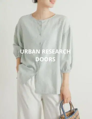 URBAN RESEARCH DOORS 2WAY 볼륨 슬리브 블라우스
