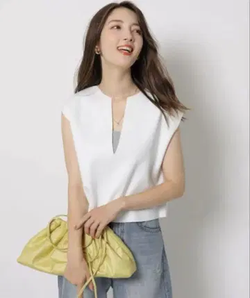 apuweiser-riche 슬리브리스 니트