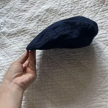 네이비 코튼 헌팅 모자