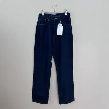 클래식 엘프 하이웨스트 와이드 데님 블루 XL 사이즈