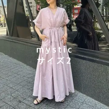 mystic 드로스트 개더 원피스 사이즈 2