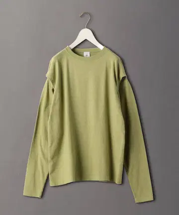 6 ROKU DOT BUTTON SLEEVE PULLOVER 티셔츠