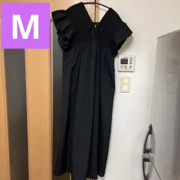 시마무라 2way 셔링 원피스 블랙 M 사이즈