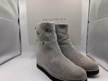 ANTEPRIMA 그레이 스웨이드 숏부츠 24cm 박스 포함
