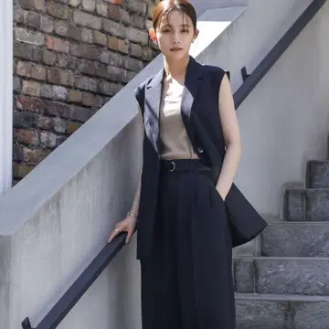 멜란지 드라이 테일러드 베스트 나노 유니버스 네이비 베스트