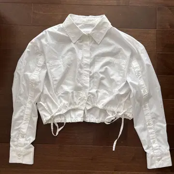 RISLEY 블라우스 긴팔 셔츠 숏 기장