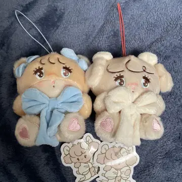mikko characters 안아주는 리본 마스코트 너트