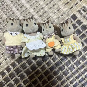 실바니안 패밀리 다람쥐 가족 4종 세트