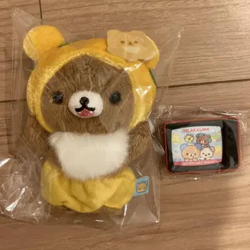 리락쿠마 차이로이코구마 꿀 요정 브로치 봉제 인형