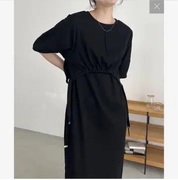 CAPRICIEUX LE'MAGE 반팔 크롭 레이어드 원피스