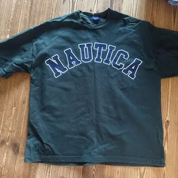 NAUTICA 다크 그린 티셔츠