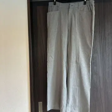 바렌자 그레이 캐주얼 팬츠 허리밴딩