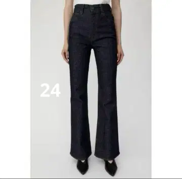 MOUSSY MVS 플레어 다크 네이비 부츠 컷 24