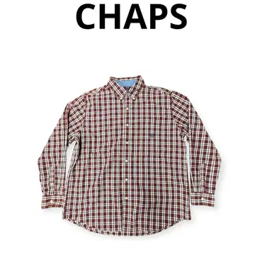 빅 사이즈] US 구제 의류 CHAPS 긴팔 체크 셔츠 XL
