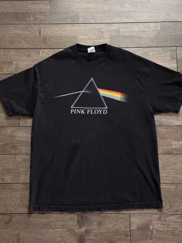 00s PINK FLOYD 다크 사이드 오브 더 문 티셔츠 블랙