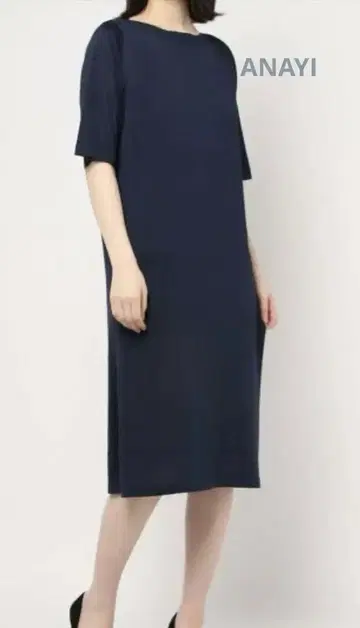 ANAYI 아세테이트 폴리에스테르 천축 원피스
