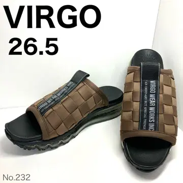 VIRGO 뜨개질 샌들 26.5cm 브라운