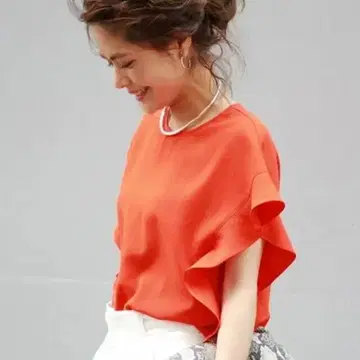 Spick & Span 소데 플레어 프렌치 돌먼 풀오버
