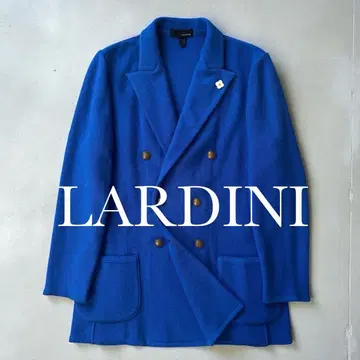 컨디션 최상 LARDINI 최고급 니트 자켓 더블 골드 버튼 이탈리아제