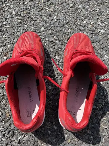 Mizuno 레드 신발 27.5