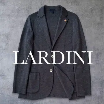 미사용급 LARDINI 최고급 니트 자켓 그레이 울 이탈리아제