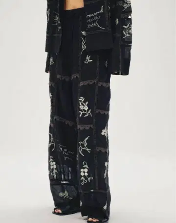TODAYFUL 새상품 Embroidery Patchwork Pants