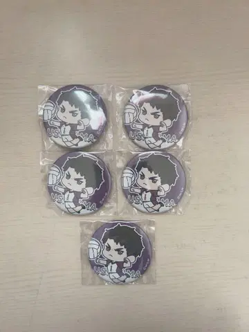 하이큐!! 와챠토 트레이딩 캔뱃지 시라토리자와 학원