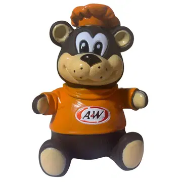 A&W 루트 비어 그레이트 루트 베어 소프트 비닐 저금통 피규어