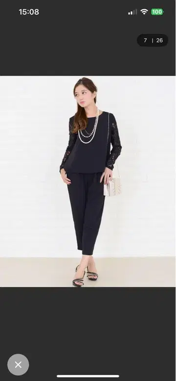 LACE LADIES 파티 드레스 팬츠 드레스 셋업