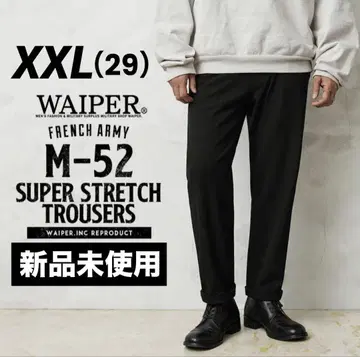 슬랙스 WAIPER.inc M-52 트라우저 슈퍼 스트레치 블랙