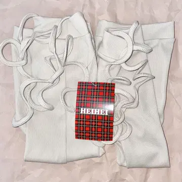HEIHEI 발레 레그 워머 화이트 화이트 헤이헤이 발레 코어