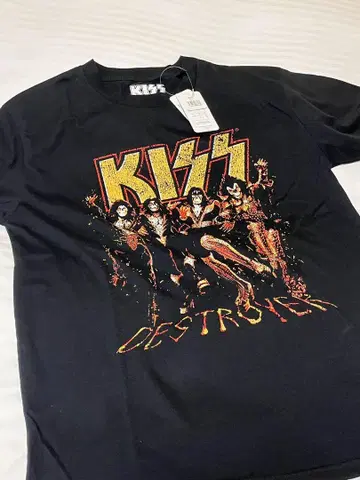 KISS 키스 티셔츠 밴딩 티셔츠 밴드 굿즈 락