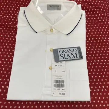 먼싱웨어 피케 셔츠 L 화이트 GRAND SLAM