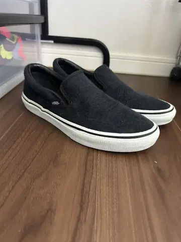 Vans 다크 그레이 슬립온 27.0cm