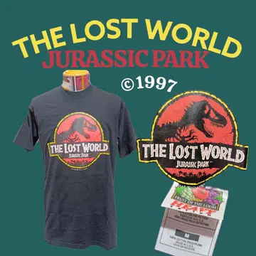 90S/THELOSTWORLD/젤라식 파크/영화/티셔츠/M/블랙