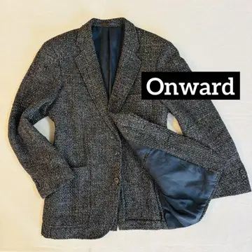 패션 Onward 트위드 자켓 남성용 L 상당 테일러드 자켓