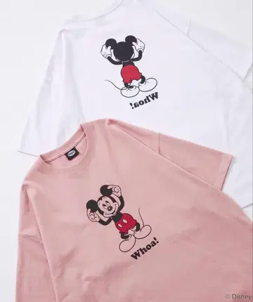 프릭스스토어 DISNEY 미키마우스 별주 프린트 티셔츠 Whoa