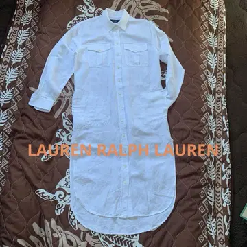 LAUREN RALPH LAUREN 화이트 셔츠 원피스 사이즈 2