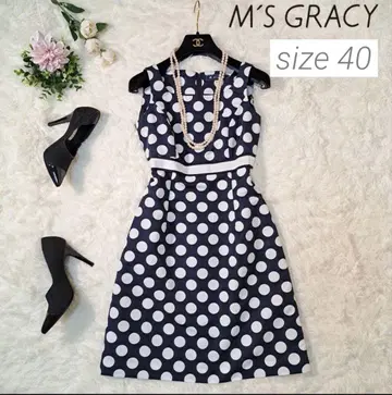 M'S GRACY 도트 무늬 원피스 사이즈 40