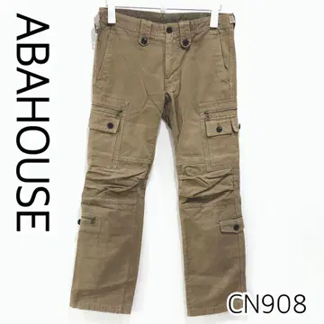 ABAHOUSE 아바 하우스 디자인 카고 팬츠 카키 브라운 계열
