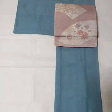 순수 실크 여름 명주 이로무지 기모노