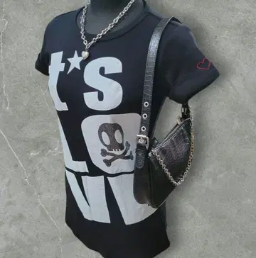00s archive y2k grunge 해골 영문 헤이세이 갸루