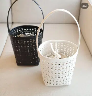eneu 에누 가죽 펀칭 버킷 백
