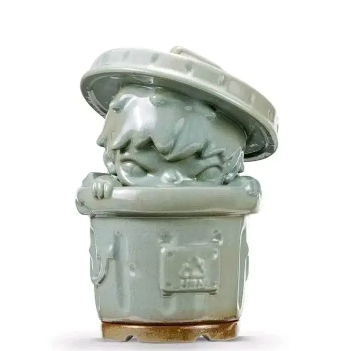 Pop Mart Hirono Living Wild Trash Can Incense Burner | Bunjang Global