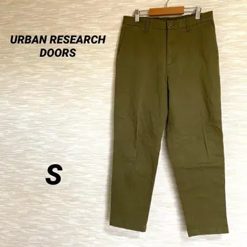 URBAN RESEARCH DOORS 테이퍼드 팬츠 [S] 카키 0543